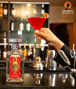 Savor every moment in the Mara, sipping on exquisite cocktails at the Lounge Bar, courtesy of Serenity Mara Legend